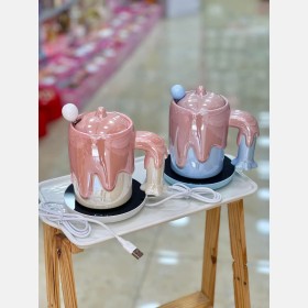 كاسات مج مع قاعدة تسخين