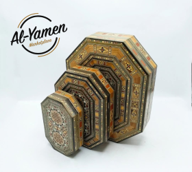 طقم علب خشب زان