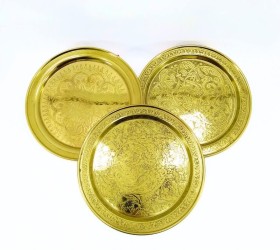 صنية نحاس منقش