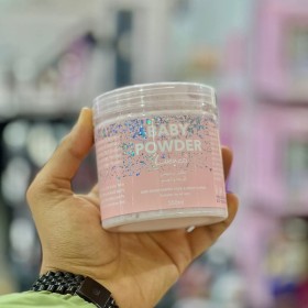 مقشر وجه و جسم Baby powder body and face Scrub