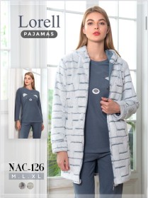 طقم بيجاما شتوي Lorell ناعم